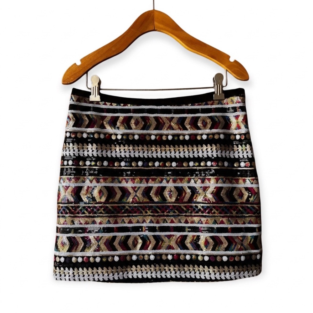 Guess Multicolour Patterned Sequin Skirt